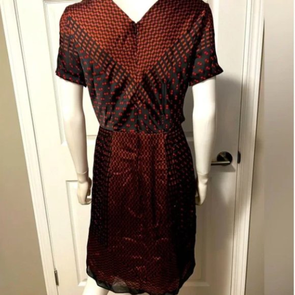 Club Monaco silk wrap midi dress - Picture 8 of 11